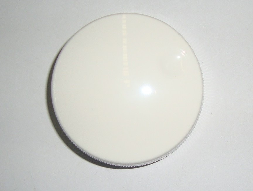KNOB WITH SPRING PLATE -  WHITE